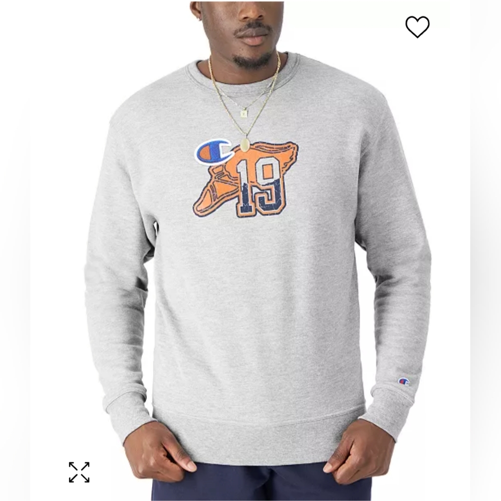 Champion Men's Powerblend Graphic Crewneck Sweatshirt